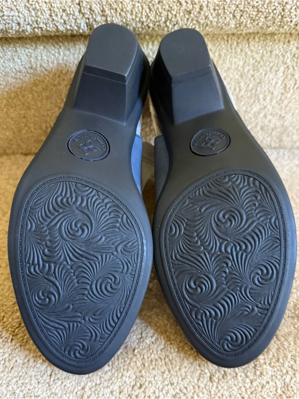 Comfortiva Faye Denim Nubuck Sandals - Denim 9.5WW - Brand New